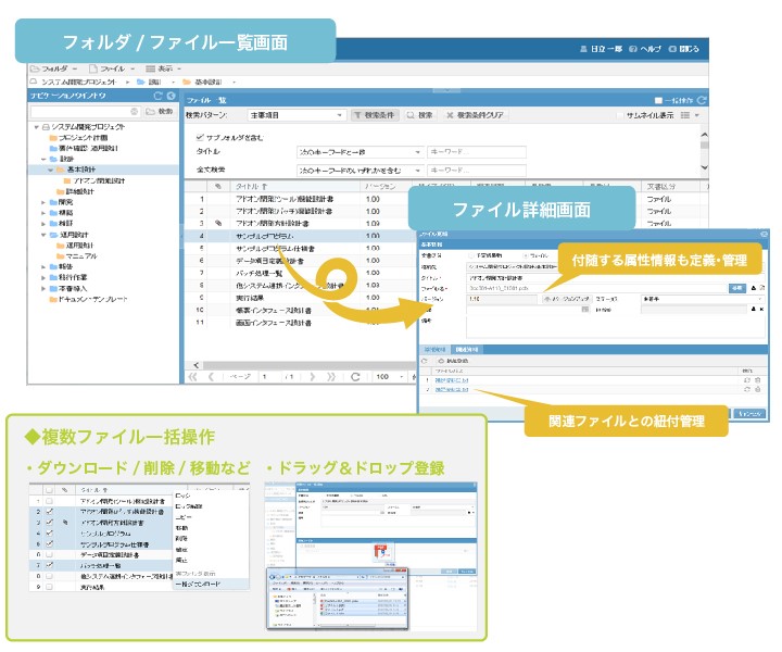 フォルダ/ファイル画面